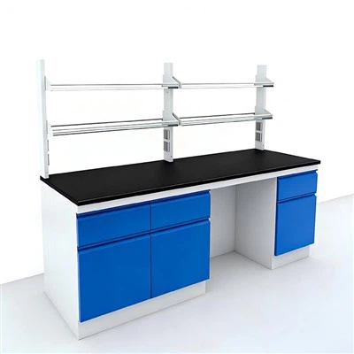 Bangku Lab dengan Rak